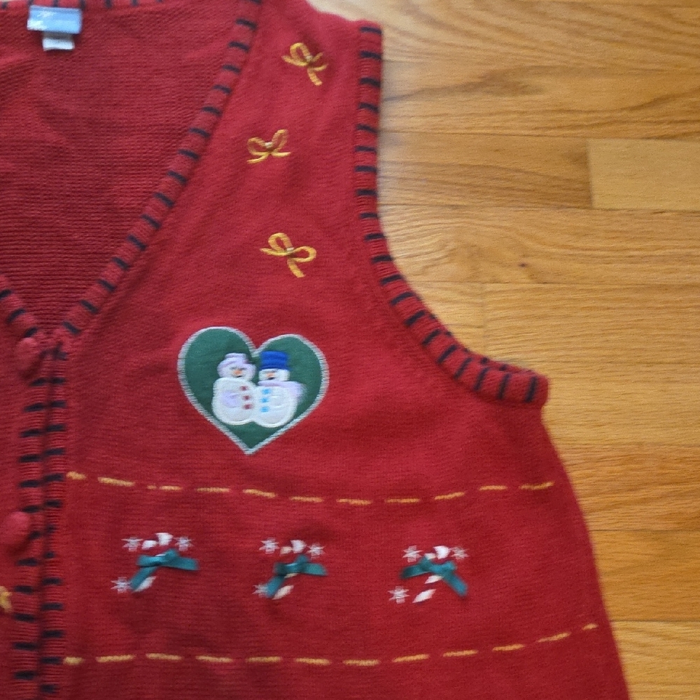 Holiday Editions Vintage Christmas Sweater Vest - Picture 4 of 12